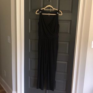WHBM black jumpsuit with pockets